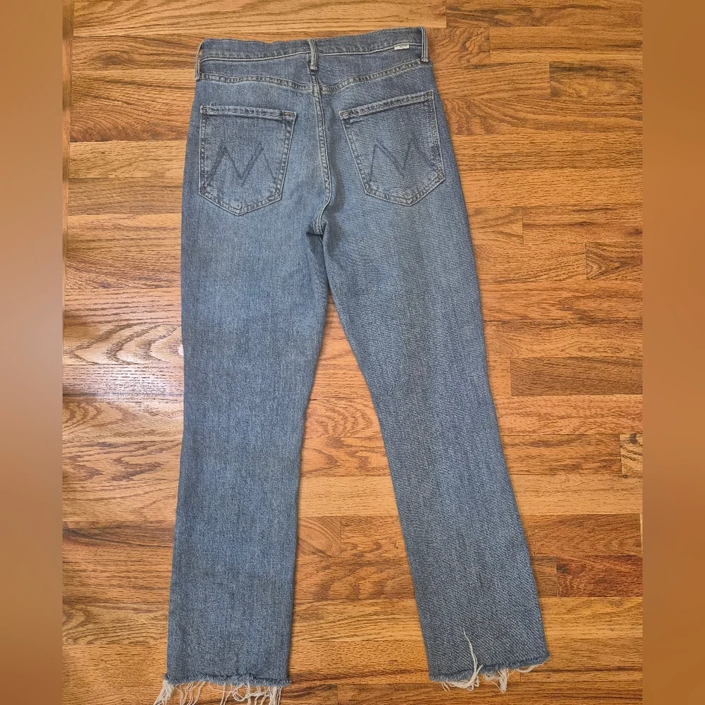 Mother The Pixie Dazzler Ankle Fray In Boogie Down Cotton Stretch Jeans(27) - Picture 3 of 13
